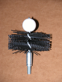 3" Pellet Stove Brush, twisted wire center w/ ball tip, 5/16-18 thread
